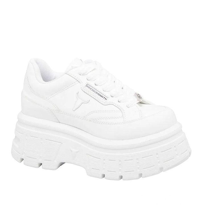 WINDSOR SMITH SWERVE WHITE SNEAKERS - Como Store