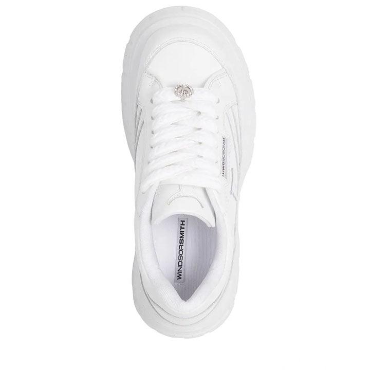 WINDSOR SMITH SWERVE WHITE SNEAKERS - Como Store