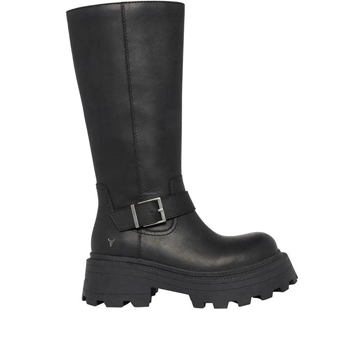 WINDSOR SMITH TRACE BLACK BOOTS - Como Store