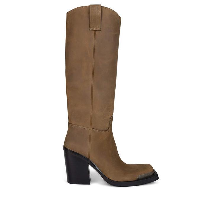 JEFFREY CAMPBELL VERANA BROWN BOOTS - Como Store