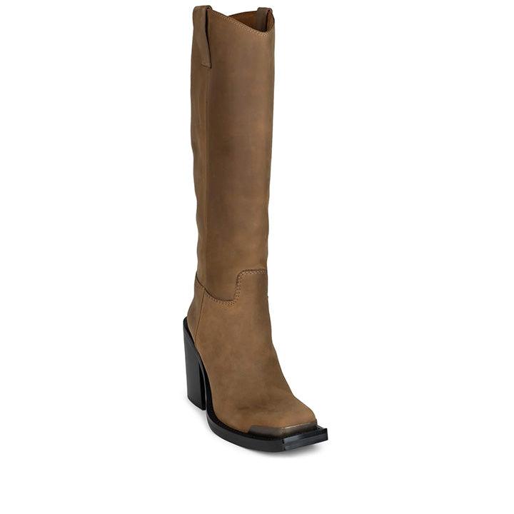 JEFFREY CAMPBELL VERANA BROWN BOOTS - Como Store