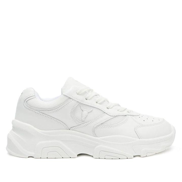 WINDSOR SMITH GHOSTED WHITE SNEAKERS - Como Store