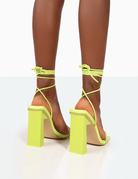 PUBLIC DESIRE - CLEO LIME HEELS - Como Store