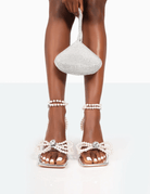 PUBLIC DESIRE - HOPE SILVER METALLIC HEELS - Como Store