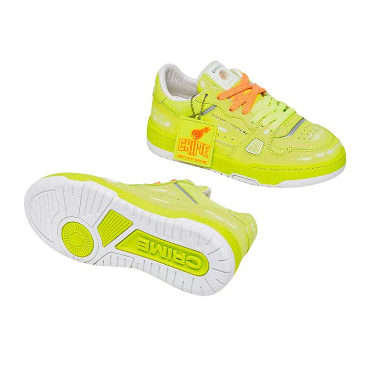 G4236 sneaker bimbo boy CRIME LONDON green vintage effect leather shoes kids