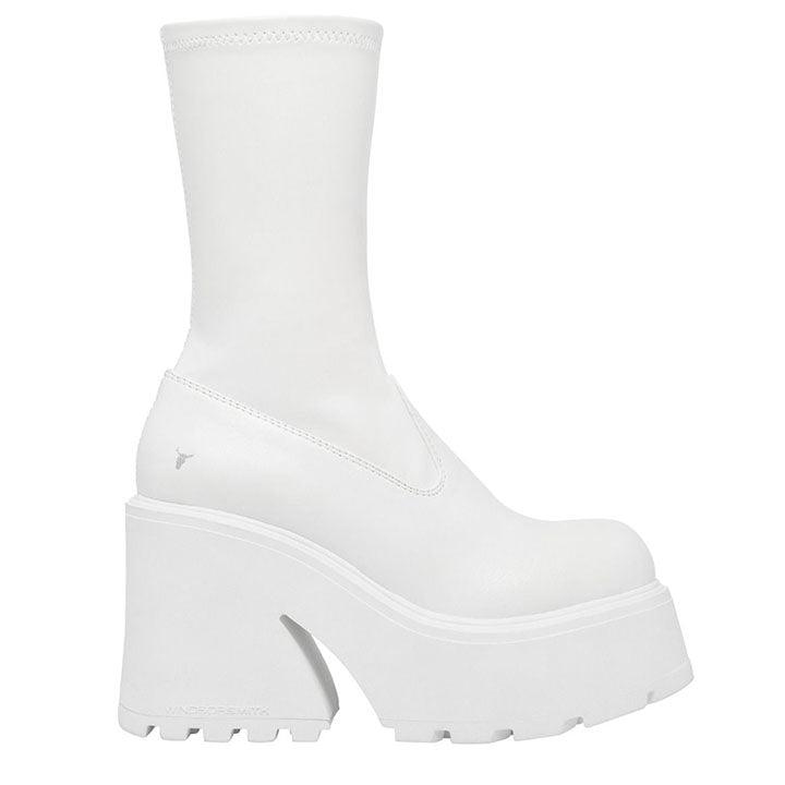 WINDSOR SMITH DOUBT WHITE BOOTS - Como Store