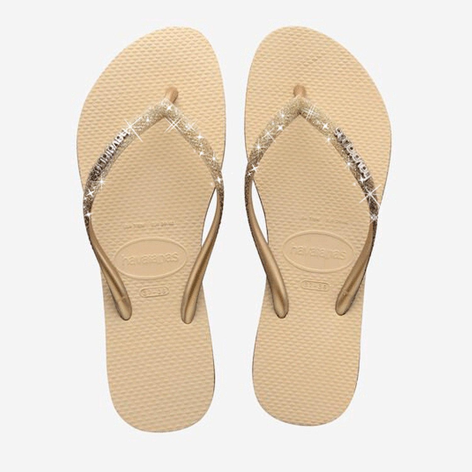 HAVAIANAS SLIM SPARKLE ME SAND GREY - Como Store