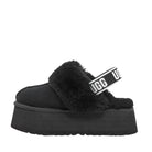 UGG FUNKETTE BLACK SLIDES - Como Store