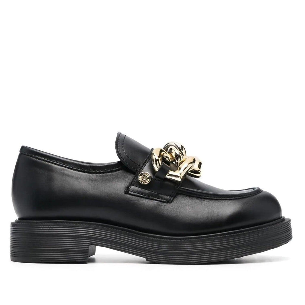 LOVE MOSCHINO CHAIN-DETAIL CHUNKY SOLE LOAFERS - Como Store