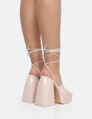 PUBLIC DESIRE - ORCHID NUDE PATENT HEELS - Como Store