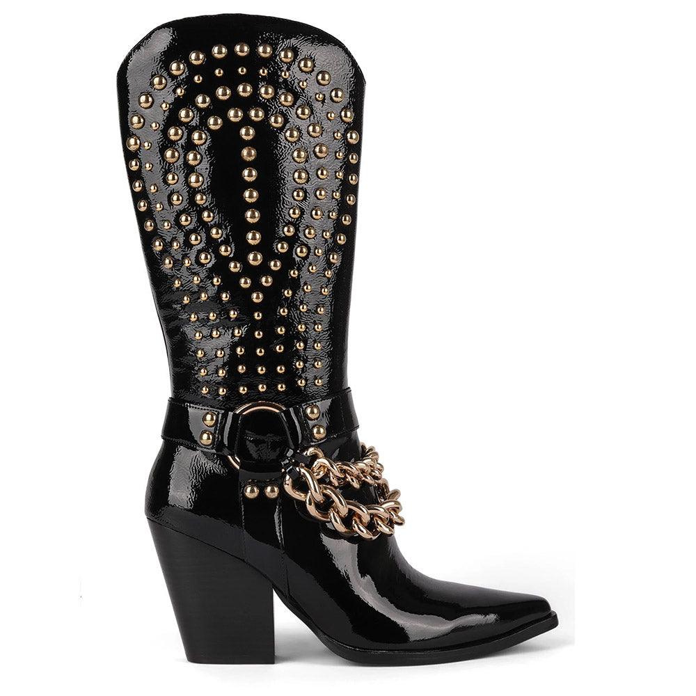 Jeffrey campbell shop gold boots