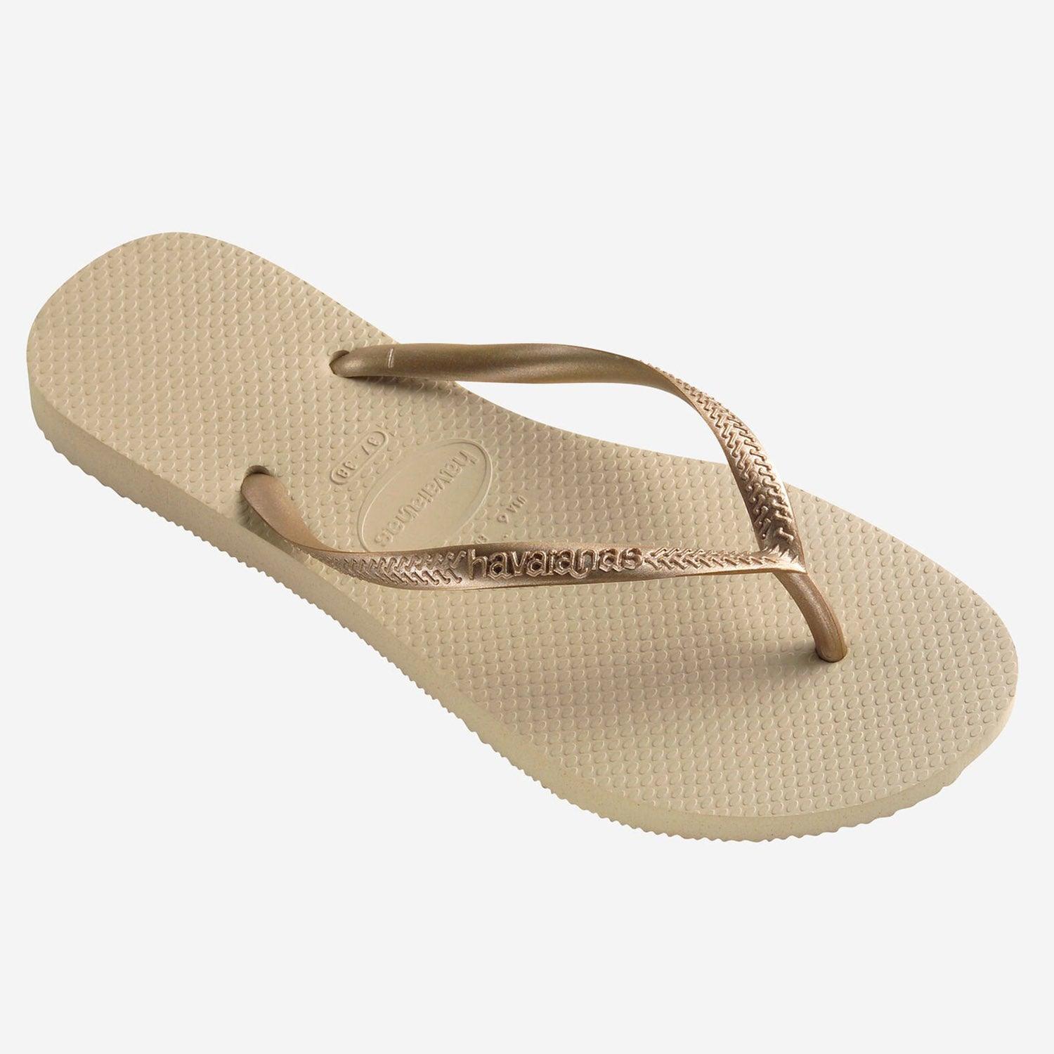HAVAIANAS SLIM AREIA/DOUR FC SAND GREY/LIGHT - Como Store