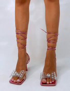 PUBLIC DESIRE - DASHA PINK METALLIC HEELS - Como Store