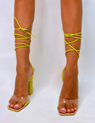PUBLIC DESIRE - DATE NIGHT LIME HEELS - Como Store