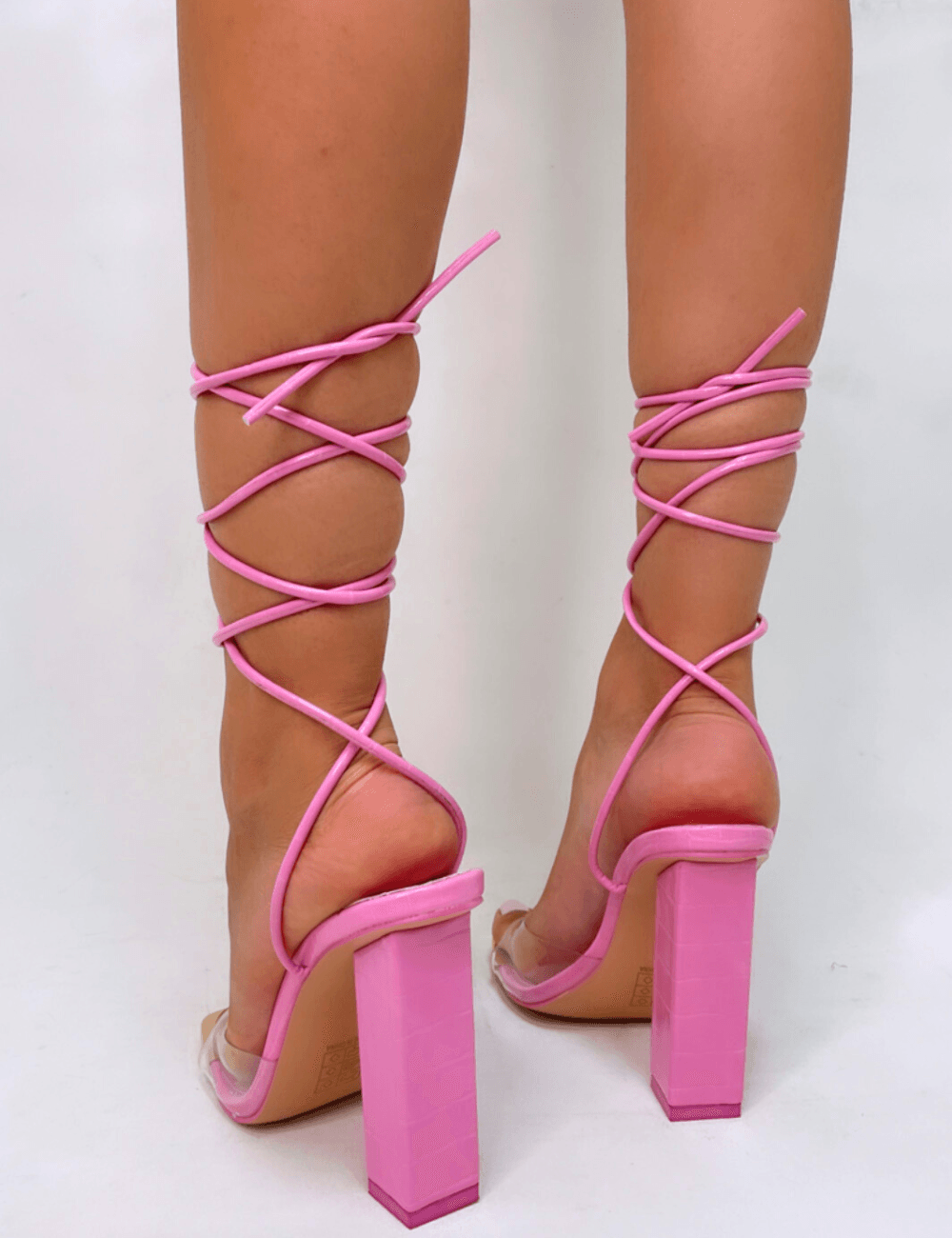 PUBLIC DESIRE - DATE NIGHT BUBBLEGUM PINK CROC PATENT - Como Store