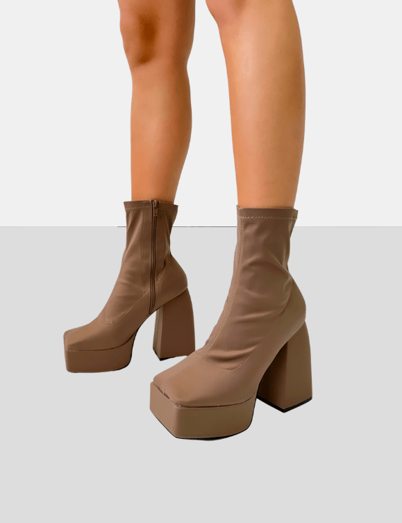 PUBLIC DESIRE CHARLIE TAUPE NYLON - Como Store
