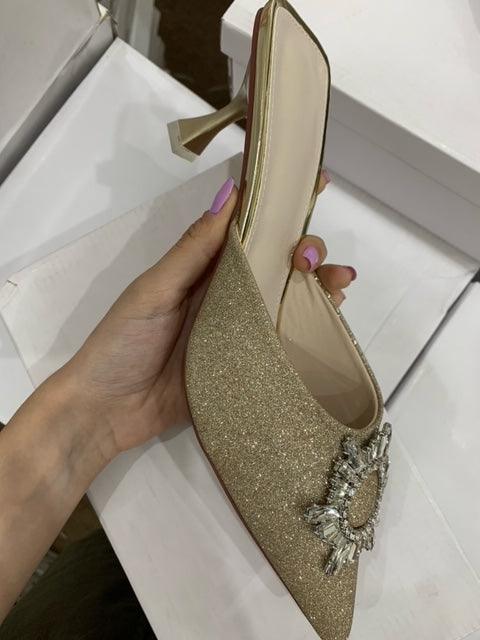 SHEIN GOLD GLITTER OPEN - Como Store
