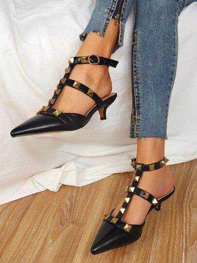 SHEIN STUDDED BLACK - Como Store