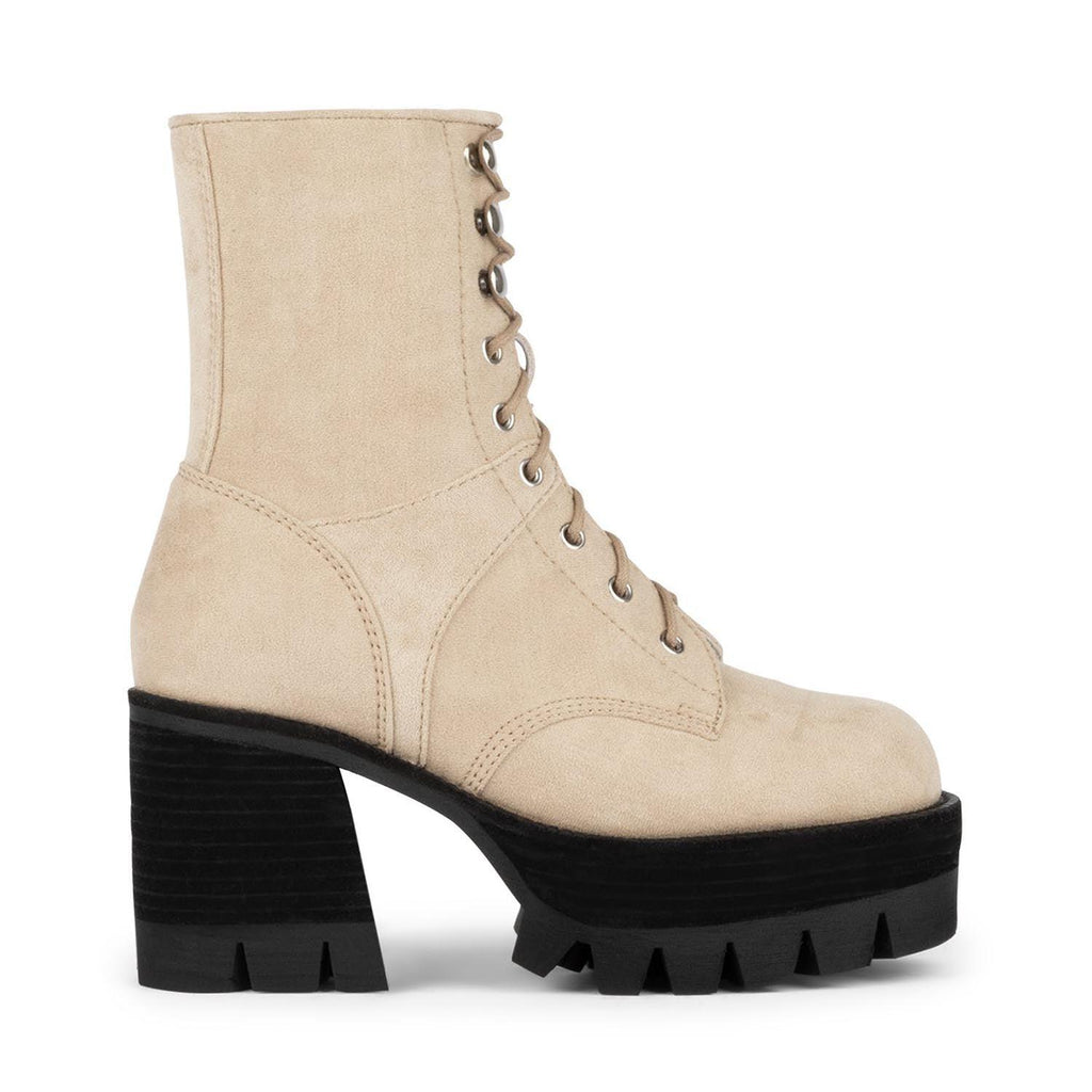 Jeffrey Campbell COCOON ICE CHUNKY HEELED BOOTS - Como Store