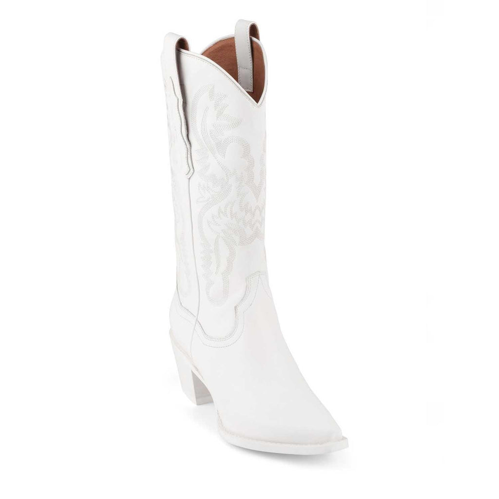 Jeffrey Campbell DAGGET WHITE BOOTS - Como Store