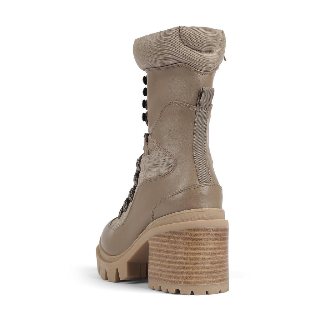 Jeffrey Campbell MANIAC NATURAL MID CALF COMBAT BOOTS - Como Store