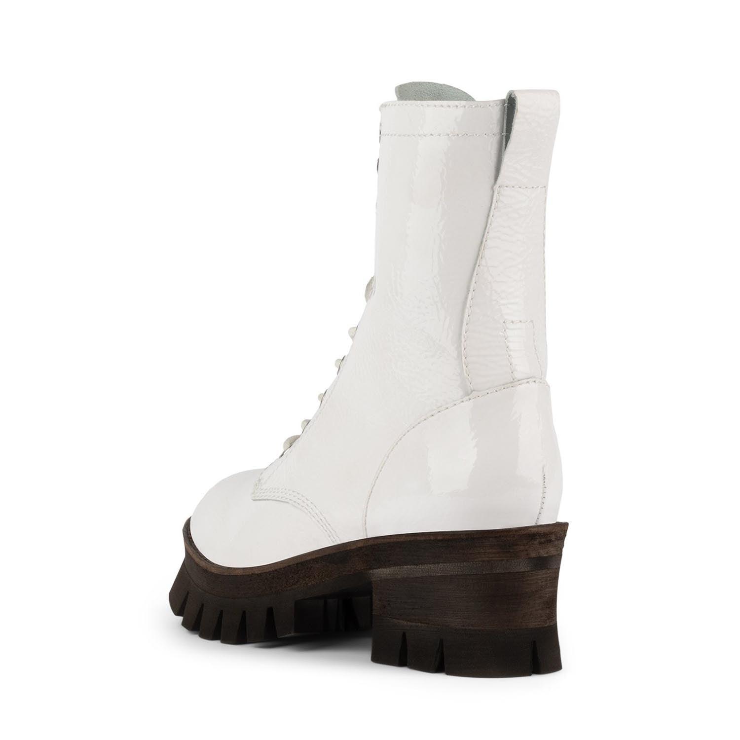 Jeffrey Campbell SYCAMORE3H WHITE COMBAT BOOTS - Como Store