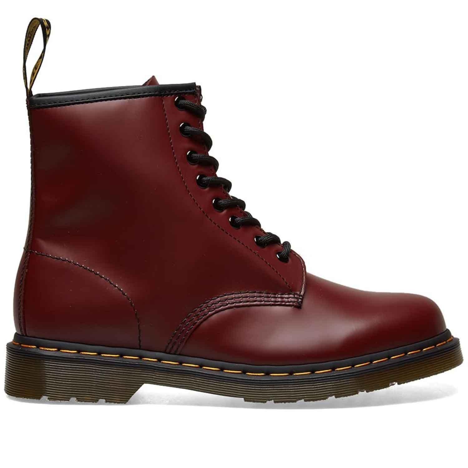 DR.MARTENS 1460 CHERRY RED BOOTS - Como Store