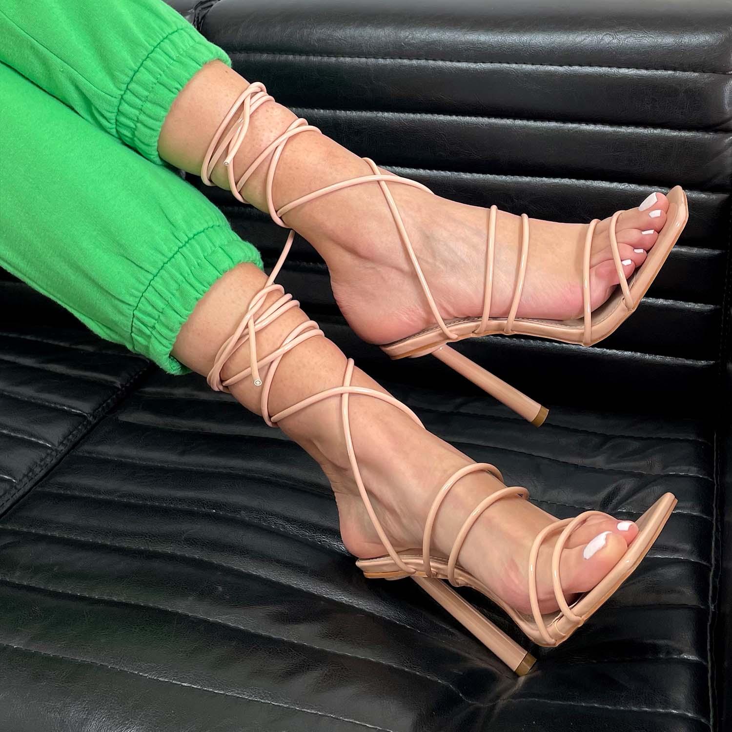 Public desire hot sale nude heels