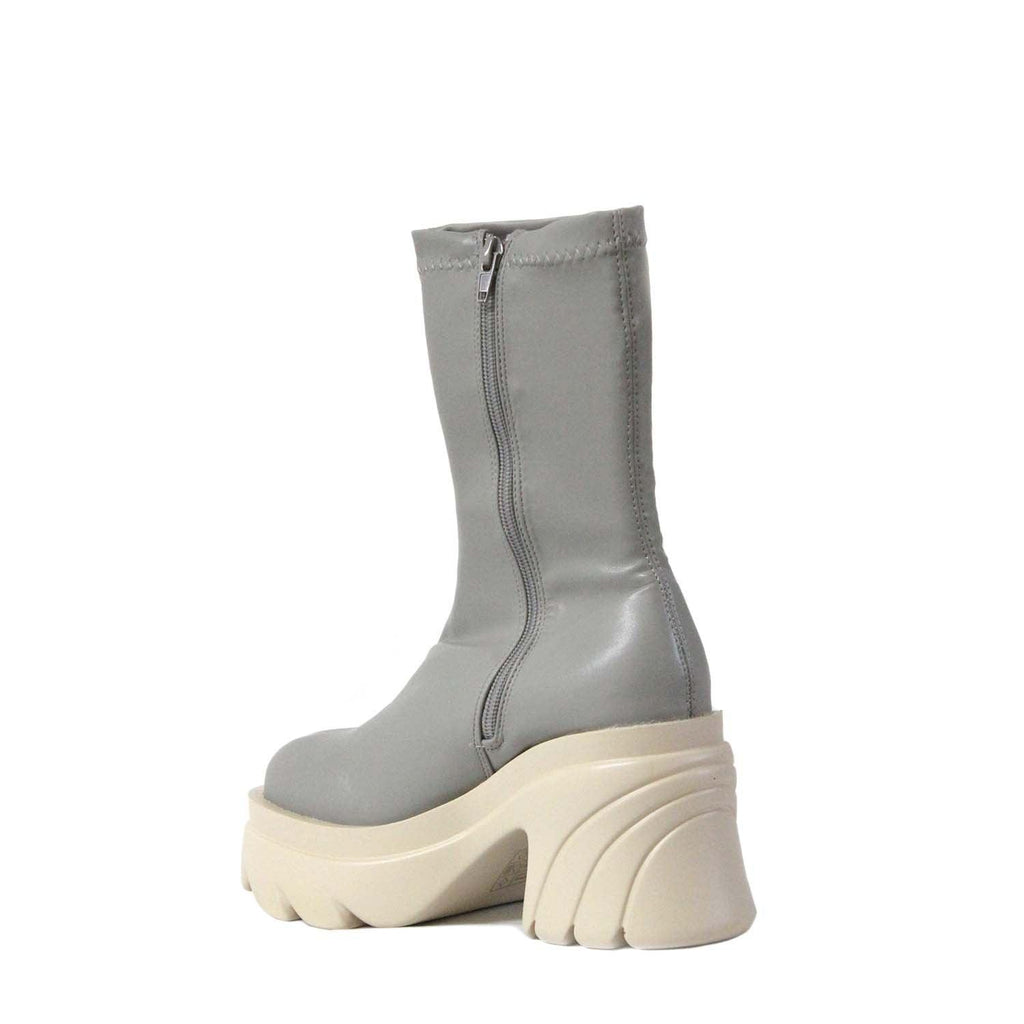 PUBLIC DESIRE JENNIE GREY PU BOOTS - Como Store