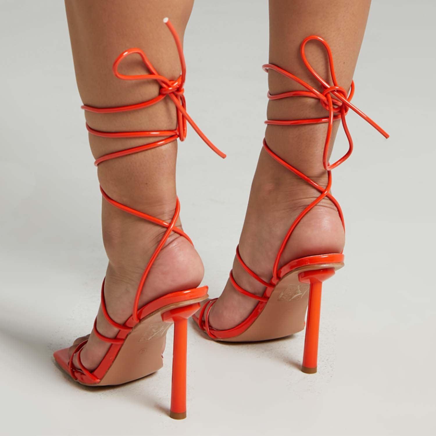 Public desire orange on sale heels