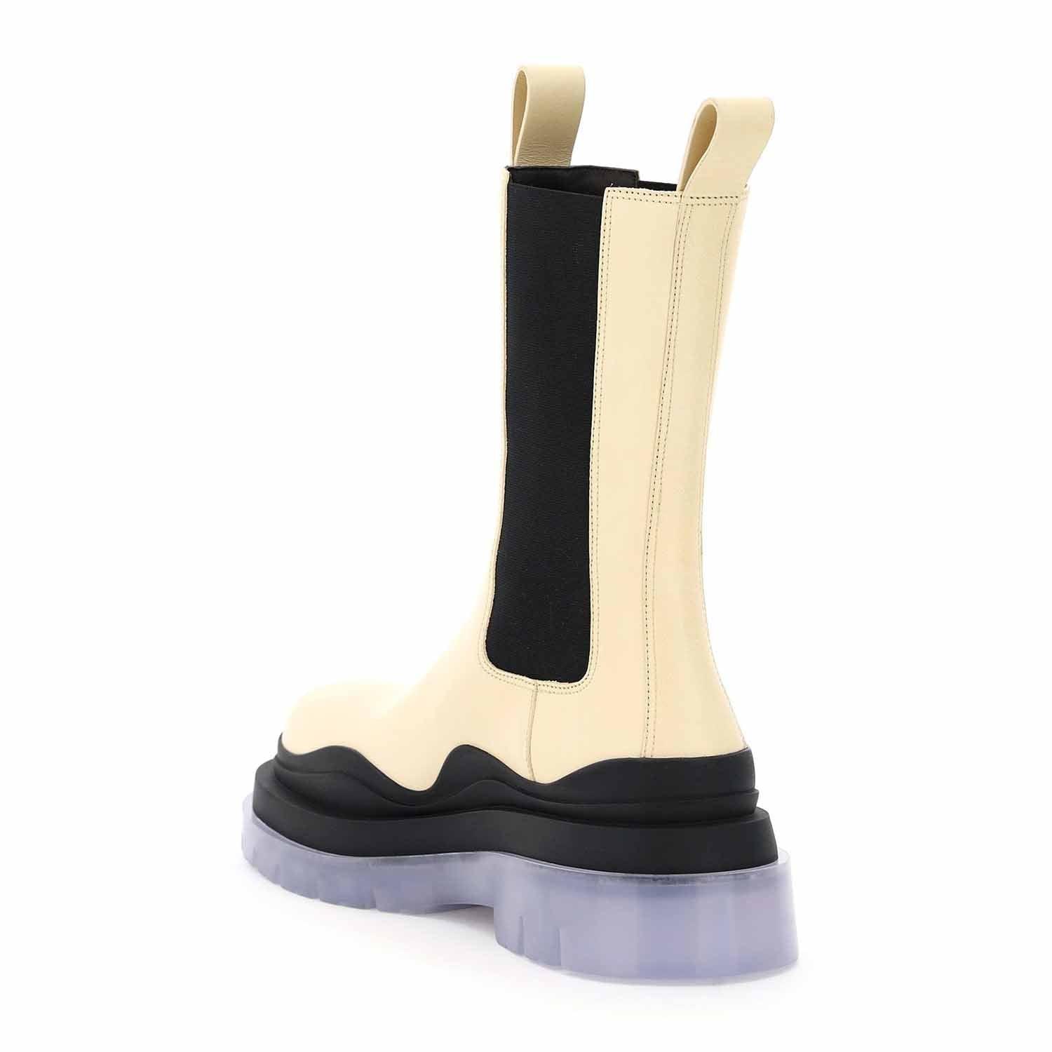 STUDIO ITALIA CHUNKY BEIGE BOOTS - Como Store