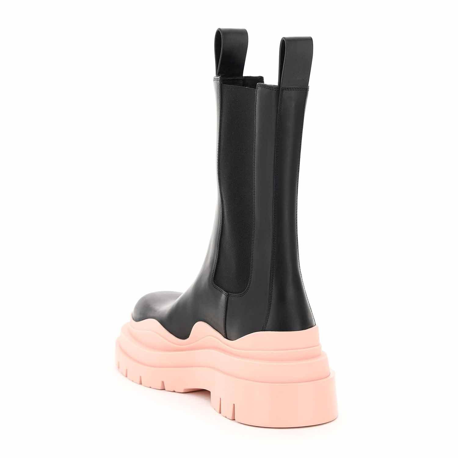 STUDIO ITALIA CHUNKY BLACK PINK BOOTS - Como Store