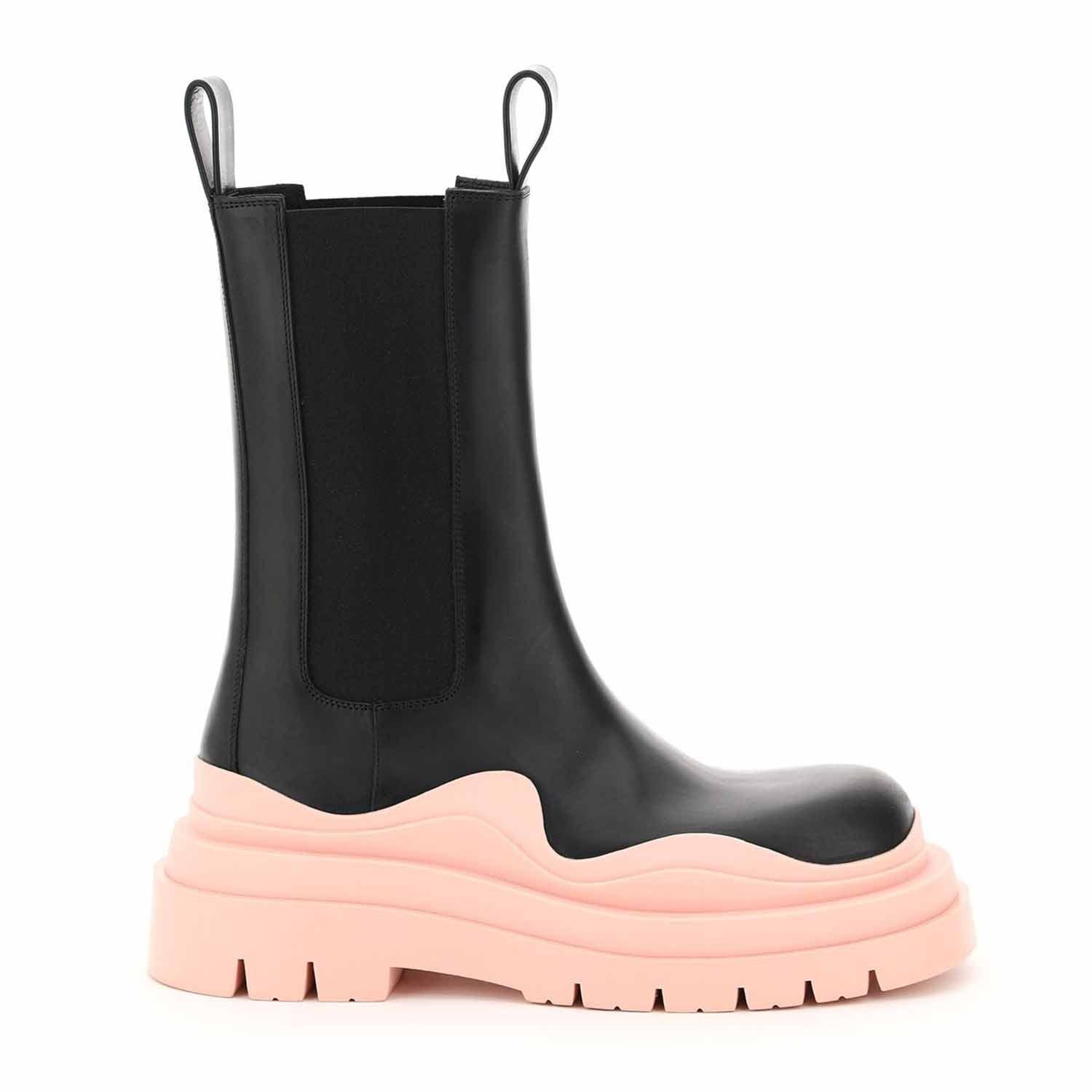STUDIO ITALIA CHUNKY BLACK PINK BOOTS - Como Store