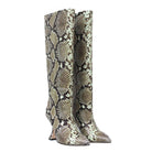 STUDIO ITALIA SNAKE PRINT BOOTS - Como Store