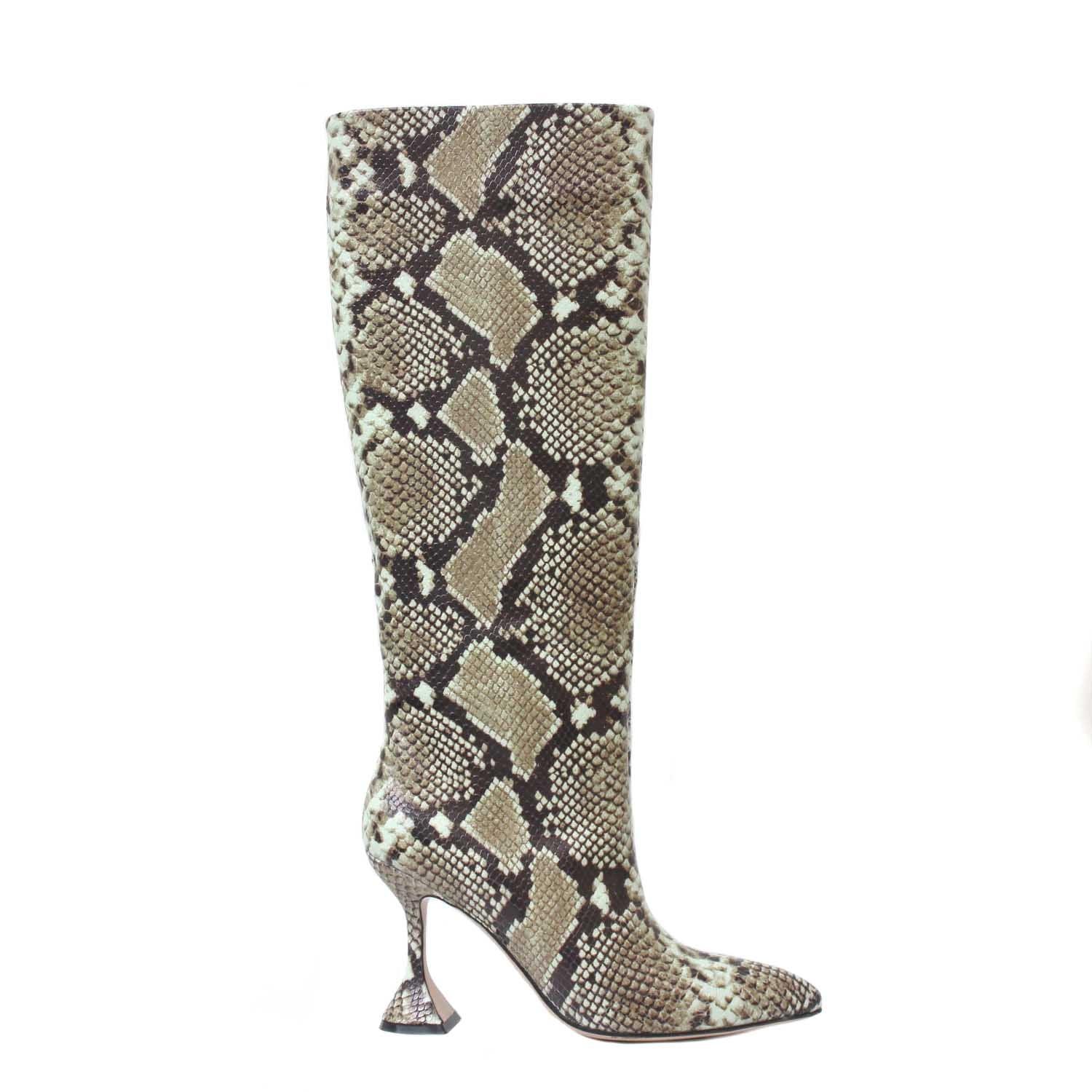 STUDIO ITALIA SNAKE PRINT BOOTS - Como Store