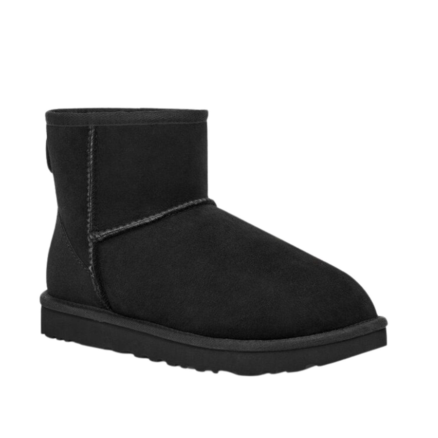 UGG CLASSIC MINI II BLACK BOOTS - Como Store