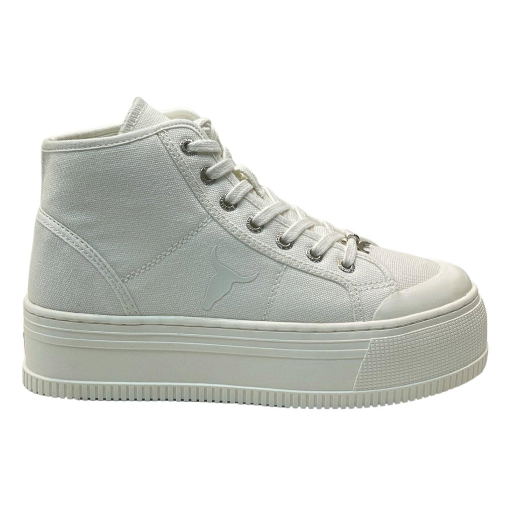 WINDSOR SMITH WHITE DISTANCE SNEAKERS - Como Store